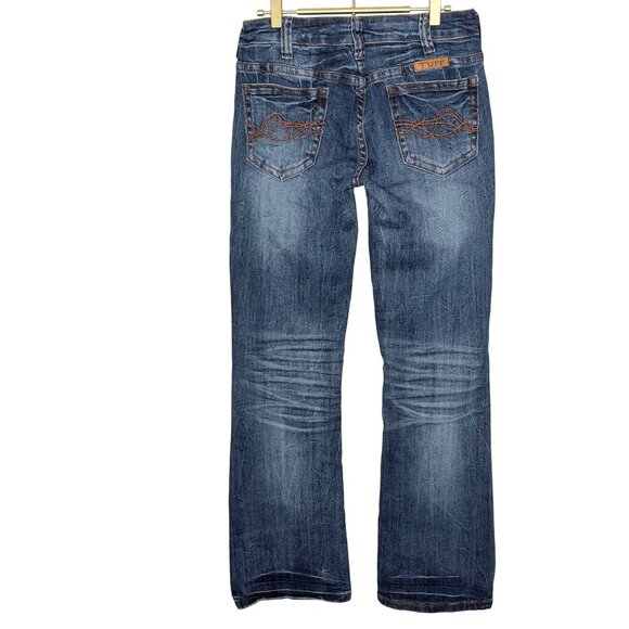 Cowgirl Tuff Earth Shattered Jeans Womens W29 L33 Blue Bootcut Denim Western Rod - Picture 2 of 11